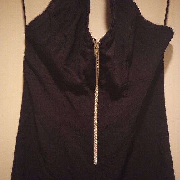 Rag brand vintage blk halter jumpsuit M pre owned! - Picture 2 of 14